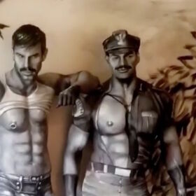 This is not a Tom of Finland illustration. It’s two men covered in body paint. Can you even?