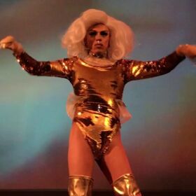 WATCH: Aja backs closer and closer to the edge of the stage until… queen down.