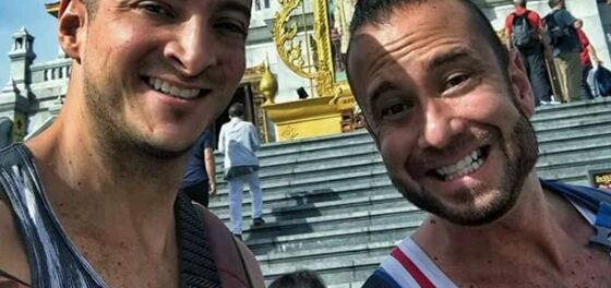 Gay couple who flashed their butts at Thai temples is now royally screwed