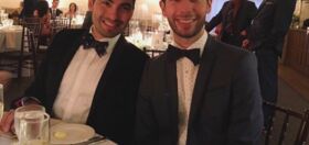 A botched photo of this gay couple at a wedding has delighted the Internet masses