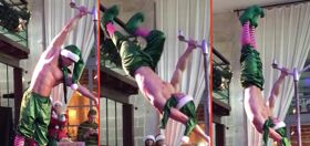 WATCH: Italian pole dancer delivers the X-mas goods early