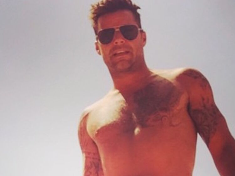 Ricky Martin continues testing the bounds of Instagram’s censorship policy with steamy bathroom pic