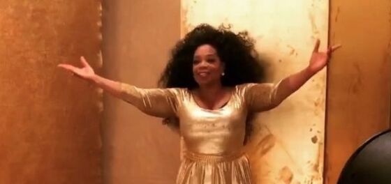 The Internet is rightly obsessed with this video of Oprah at a photo shoot