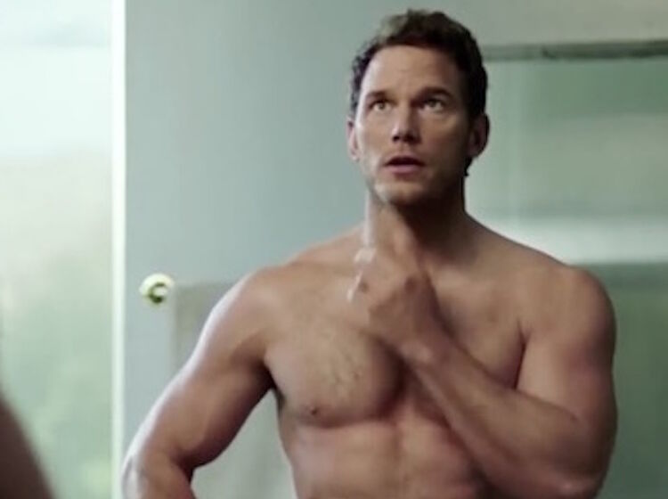Shirtless Chris Pratt shirtlessly gives fans what they want in sprightly new SuperBowl ad