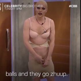 WATCH: Courtney Act reveals how the drag sausage is made (or rather, hidden) on CBB