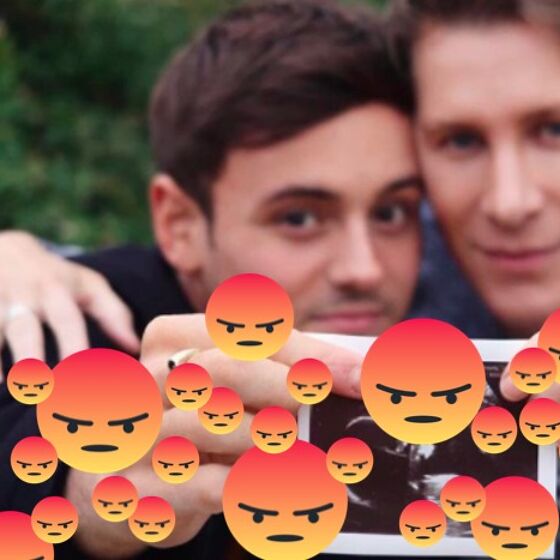 People are really pissed off about Tom Daley and Dustin Lance Black having a baby