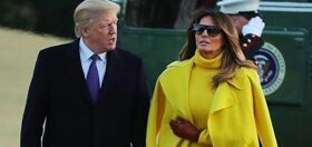 VIDEO: Melania Trump will stop at nothing to avoid holding her husband’s tiny hand