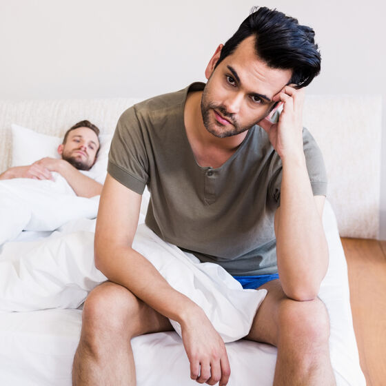 And the number of gay men who say they’ve cheated on their partners is…