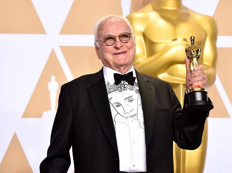James Ivory wins Oscar for best screenplay, wears Timothee Chalamet’s face on shirt