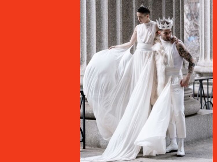 PHOTOS: Nico Tortorella wore a white dress as he married his longtime lesbian partner