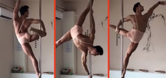 This insane pole-dancing routine will have you begging for more… culture.