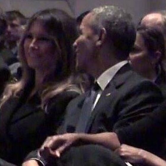 Melania Trump looked happy for a moment & Trump is probably pissed