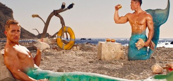 Hot mermen want you to gobble up their “easy protein” in thirsty new seafood commercial