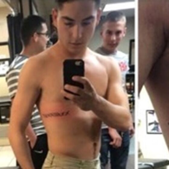 Gay dad is furious when his son gets a tattoo — until he sees what it is