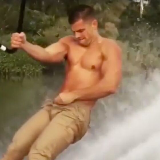 WATCH: Stripping water skier instantly goes viral