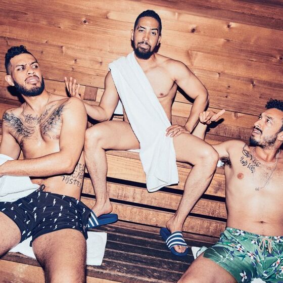 See why everyone’s gagging over this locker room photoshoot featuring the men of “Insecure”