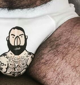 This artist has taken his love of very hairy men to a whole new level