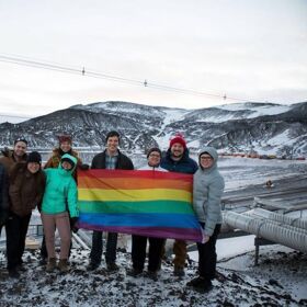 Pride flag waves over South Pole for the first time