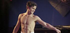 Oops! Matt Bomer left naked and soaking wet in front of a packed crowd