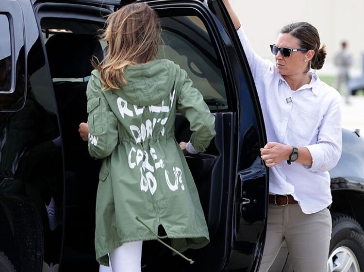 Memers come for Melania Trump and her tacky “I really don’t care, do u?” jacket