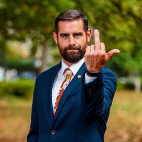 Read the homophobic letter someone sent to “the d*ck sucking f*ggot Brian Sims”