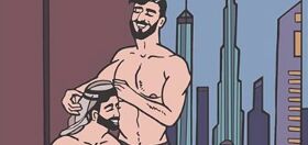 This artist uses sexy cartoon “baghdaddies” to showcase queer love in Arab world