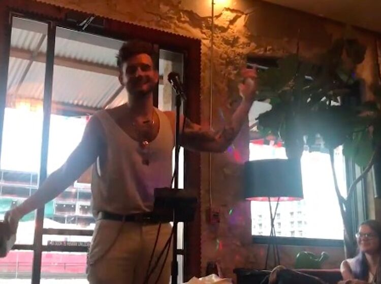‘Younger’ star Nico Tortorella performs hypnotic barefoot poetry in Austin