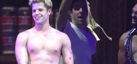 WATCH: Zachary Quinto leaves Charlie Carver wearing absolutely nothing on stage