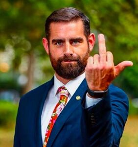 Brian Sims welcomes Mike Pence to Philadelphia with a polite one finger salute