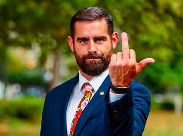 Brian Sims welcomes Mike Pence to Philadelphia with a polite one finger salute