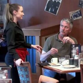 Religious couple scolds waitress for being gay… What happens next may surprise you