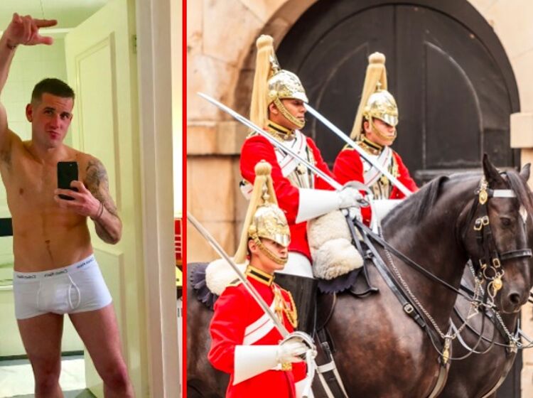 This royal horse cavalry guard also happens to be one of the Britain’s busiest gay adult film actors