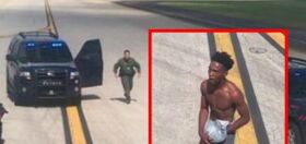 Passengers watch in horror as naked man charges tarmac, tries breaking onto aircraft from the wing