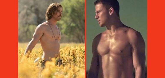 Channing Tatum is thirsting after shirtless Chris Hemsworth. Relatable.