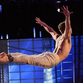 Shirtless Australian dancer shows off his insane moves