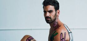 Nyle DiMarco is naked and covered in sign language