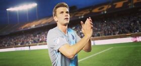 Soccer player steps onto the field for the first time since coming out, and the crowd loses it