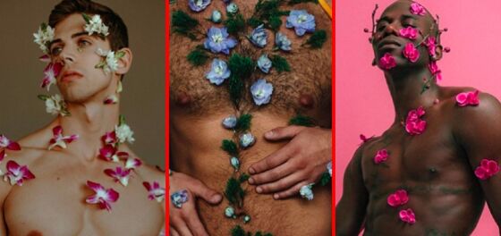 PHOTOS: Naked men covered in flowers… Need we say more?