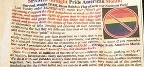 Lawmaker pens homophobic column bashing gays and calling for “Straight Pride American Month”