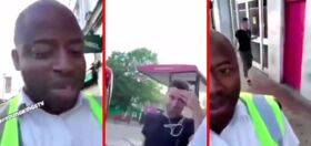 Bus driver films himself mocking a man for wearing high heels