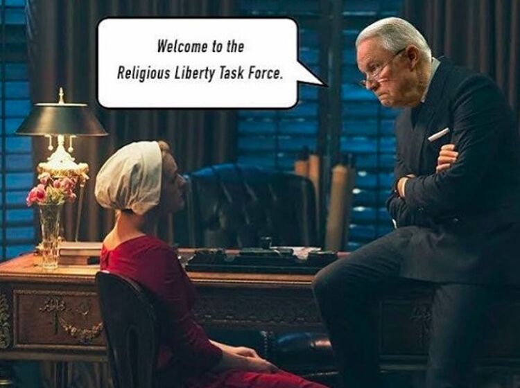 These “Religious Liberty Task Force” memes make the whole thing slightly less creepy
