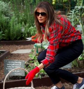 Melania Trump pretended to garden and the internet can’t even