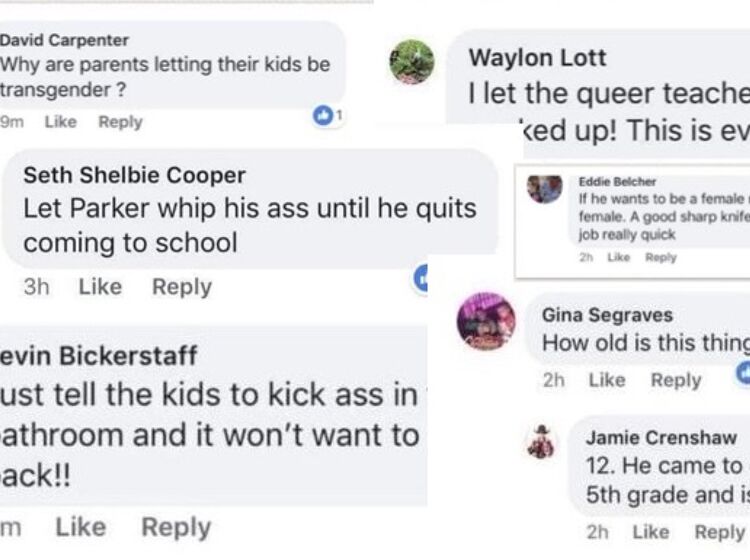 Facebook screenshots reveal parents at absolute worst, threatening 12-year-old with castration