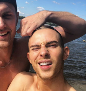 Adam Rippon and his boyfriend act sporty on Instagram