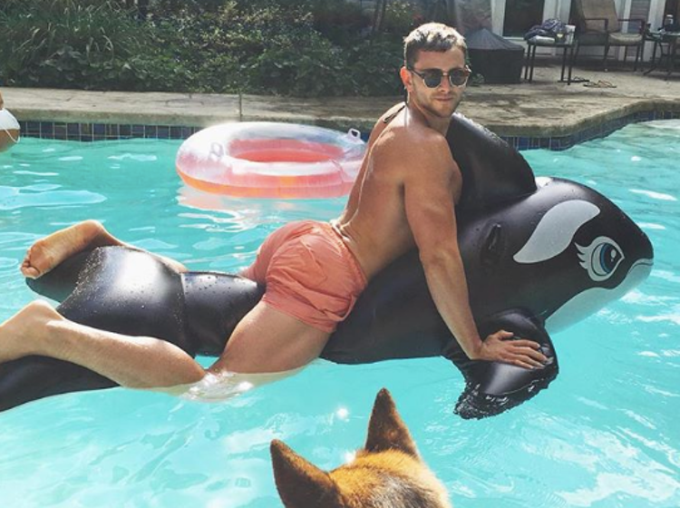 World’s hottest engineer Keegan Whicker caught on tape doing shower strip tease