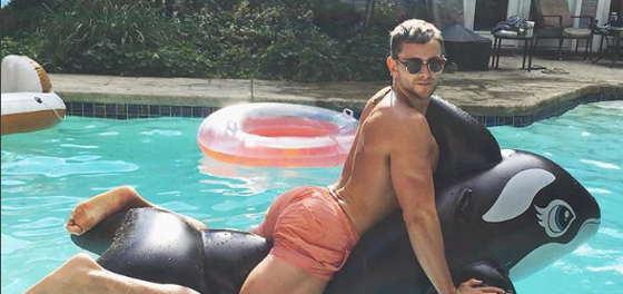 World’s hottest engineer Keegan Whicker caught on tape doing shower strip tease