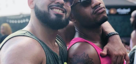 Out pro wrestler Matt Cage shares totally adorable selfie with his gay dad and their boyfriends