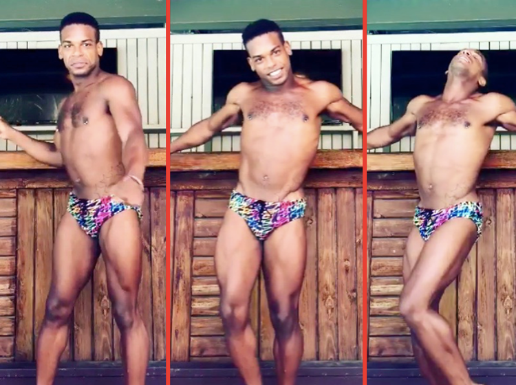 Man in tropical speedo recreates Lindsay Lohan’s Mykonos dance routine to perfection