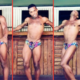 Man in tropical speedo recreates Lindsay Lohan’s Mykonos dance routine to perfection