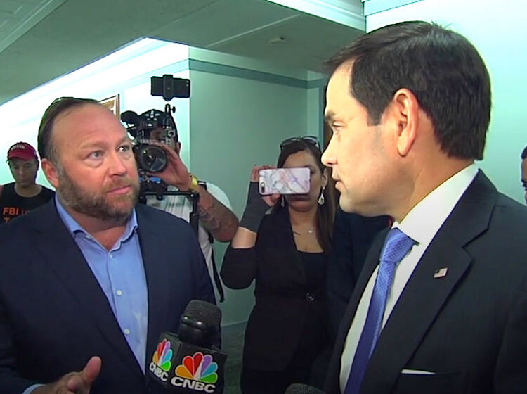 Twitter responds to Marco Rubio and Alex Jones’ Capitol Hill cat fight